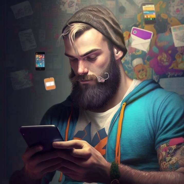 homem utilizando dispositivo mobile para acessar a internet